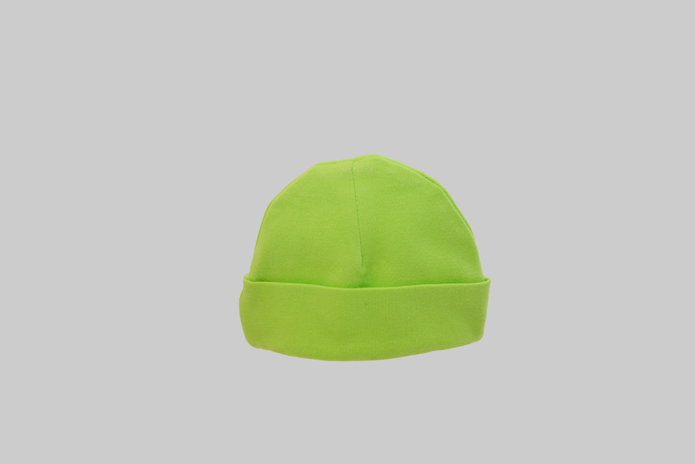 Blank Newborn Nursery Baby Cap Hot Green Color.