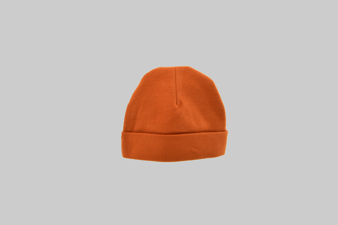 Blank Newborn Nursery Baby Cap Burnt Orange Color