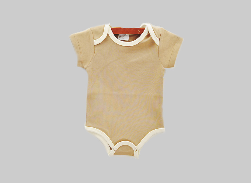blank, short sleeve baby jumpsuit, English Cashmere Color