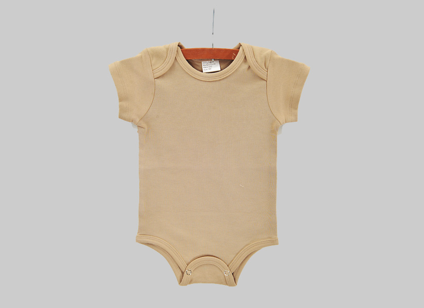 blank, short sleeve baby jumpsuit, English Cashmere Color