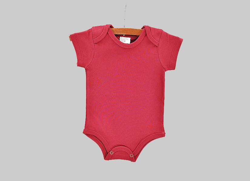 blank, short sleeve baby jumpsuit, Crimson Tide color.