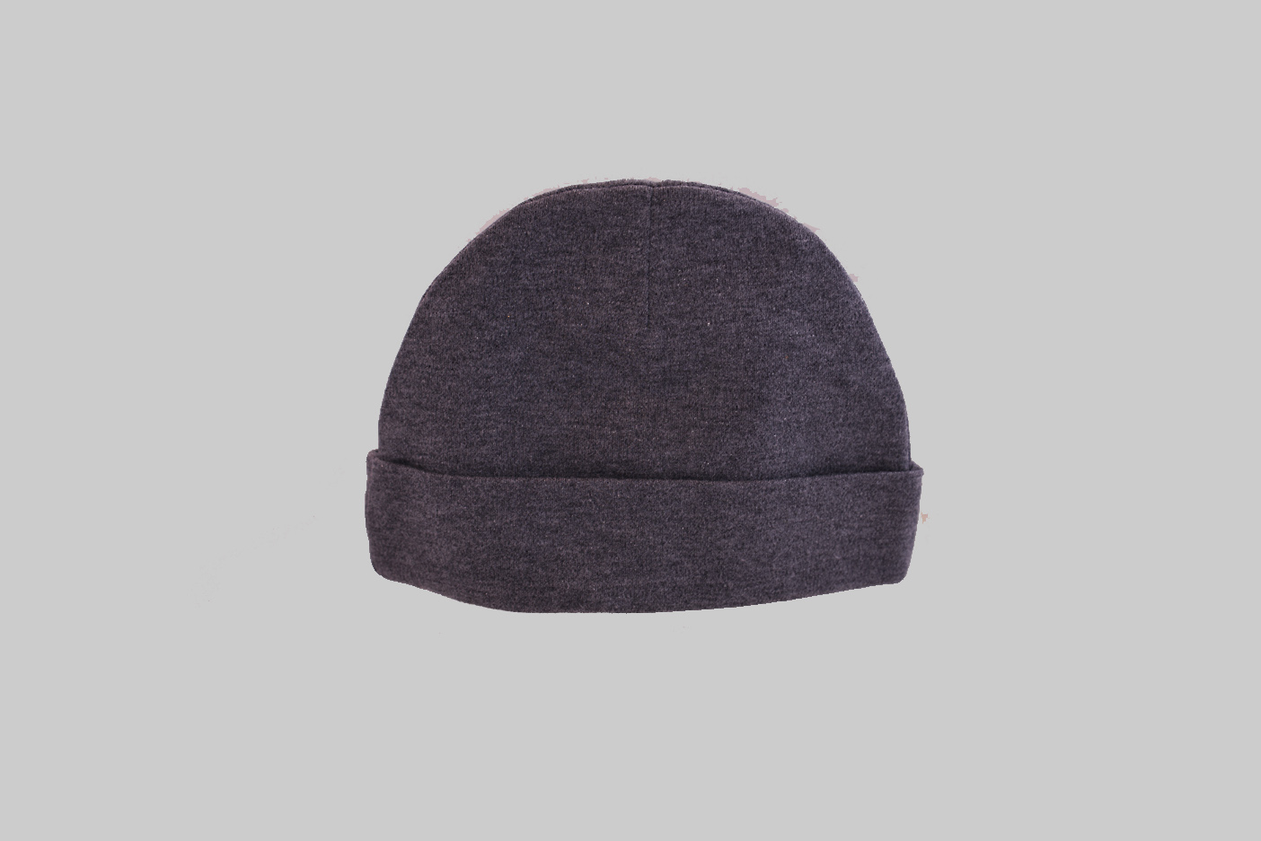 Blank Newborn Nursery Baby Cap Dark Gray Color