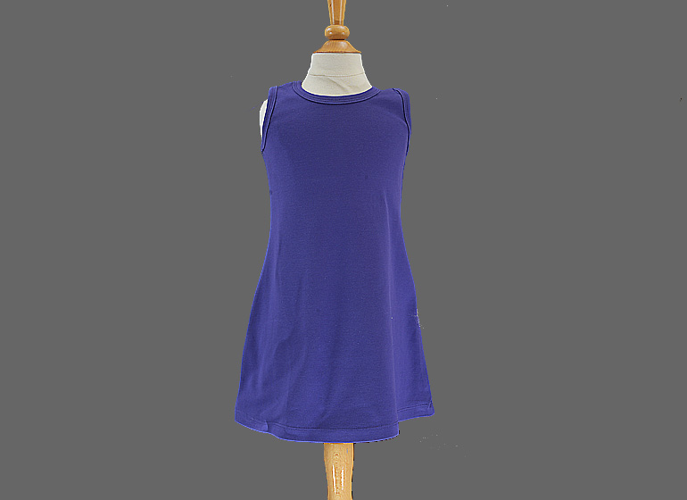 Blank, casual, A-Line Dress, Purple Color.