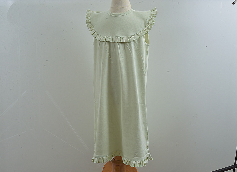 Blank, classic dress, sleeveless style. Meadow Mist color.
