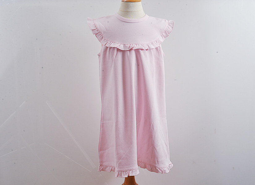 Blank, classic dress, sleeveless style. Rose Water color.