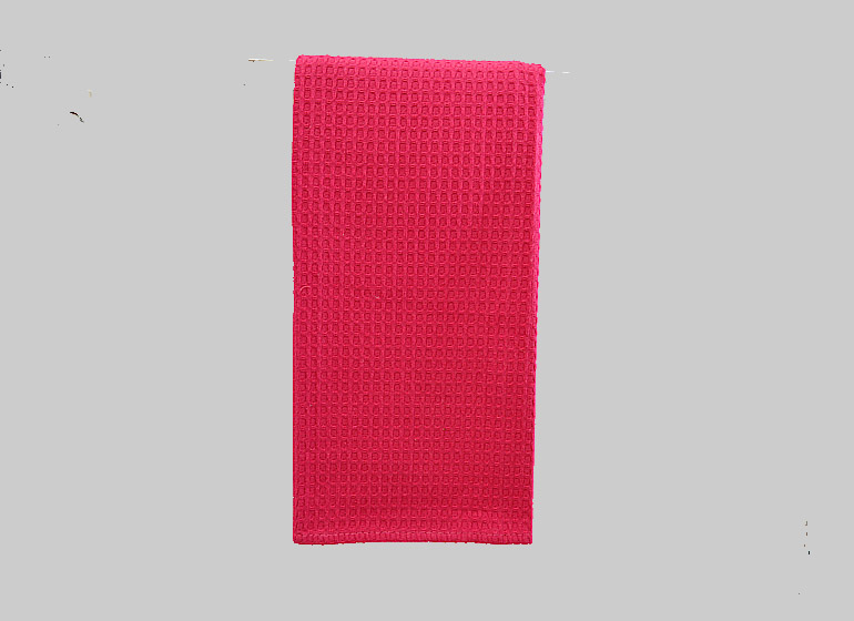 Red Waffle Weaves Kitchen Towel